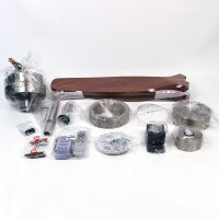 Create WIND STYLANCE Deckenventilator, Nickel/Holzoptik, 40W, 6 Geschwindigkeiten, Timer 1-4h, 1320x400x750 mm