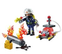 PLAYMOBIL 71826 Playset Gas Tank Firefighting Toy, Firefighter Toy, Ages 4+, Detailed and Child-Friendly