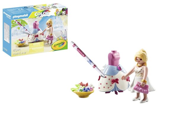 Playmobil 71374 Color Fashion Kleid, Spielzeugmode, altersgerecht, detailreich, vielseitig kombinierbar