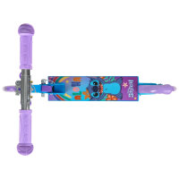Disney Stitch Inline Scooter 246568, folding scooter with LED tires, purple/blue, ages 5 and up