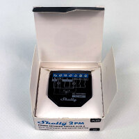 Shelly Plus 2PM WiFi Smart Relay Switch, 2 Channels with Power Metering, Roller Shutter Control, Alexa, Google Home, iOS, Android