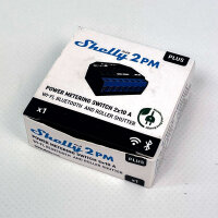 Shelly Plus 2PM WiFi Smart Relay Switch, 2 Channels with Power Metering, Roller Shutter Control, Alexa, Google Home, iOS, Android