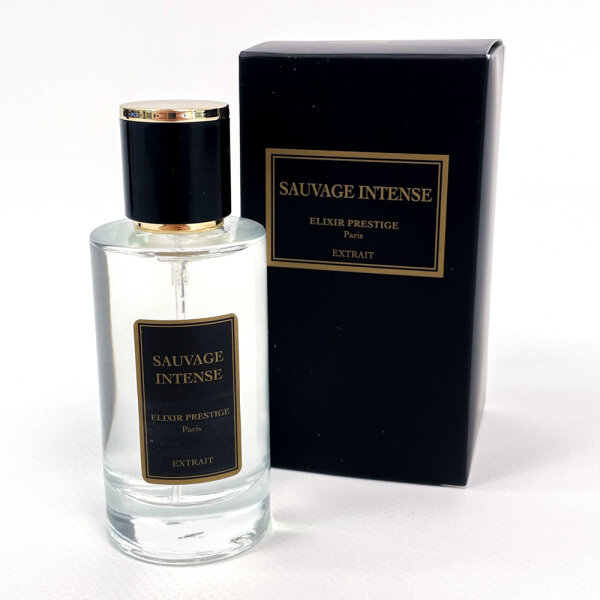 Elixir Prestige Sauvage Intense Mens Perfume 50 ml, woody-aromatic, masculine fragrance