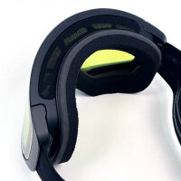 MOX Infinity II Skibrille mit UV-Schutz, Schwarz/Gelb/Grün, komfortabel und robust