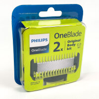Philips QP620/50 OneBlade Ersatz-Rasierklingen, 2 Stück, kompatibel, langlebig, präziser Schnitt