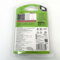 Dymo label tape cassette 12 mm x 5.5 m White tape with black lettering