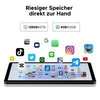 DOOGEE U11 VIP Edition 2025 Android 15 Tablet 11" Gaming, 16GB+128GB, Stift, Maus, Tastatur, Hülle, Schutzfolie, Schwarz