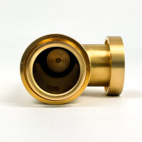 Washbasin bottle trap with snap closure, gold-colored, durable and easy to install