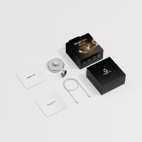 RingConn Gen2 Air Smart Ring Size 10, Silver, waterproof up to 100 meters, innovative health features