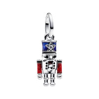 PANDORA Charm Pendant, Movable Nutcracker in Silver,...