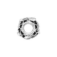 Pandora charm pendant in silver with chain link lock, elegant jewelry pendant for bracelets