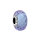 PANDORA charm pendant in lavender blue Murano glass, wavy shape, silver details