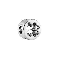 PANDORA Charm Pendant Four-Leaf Clover in Silver, Lucky...