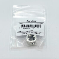 PANDORA Charm Pendant Four-Leaf Clover in Silver, Lucky Charm Jewelry Accessory