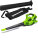 Greenworks 48V Akku Laubsauger Laubbläser mit Schultergurt, bürstenloser Motor, 322 km/h, 9 m³/min, 45L Fangsack, Ladegerät, Kratzer