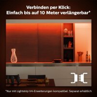 Philips Hue Lightstrip Plus V4 2m, dimmbarer LED-Streifen, 16 Mio. Farben, Sprach- und App-Steuerung, smartes Beleuchtungssystem