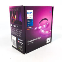Philips Hue Lightstrip Plus V4 2m, dimmbarer LED-Streifen, 16 Mio. Farben, Sprach- und App-Steuerung, smartes Beleuchtungssystem