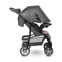 Emma Plus Buggy Stroller up to 15 kg, Pink Scandi, easily foldable, reversible, compact, comfortable