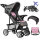 Emma Plus Buggy Stroller up to 15 kg, Pink Scandi, easily foldable, reversible, compact, comfortable