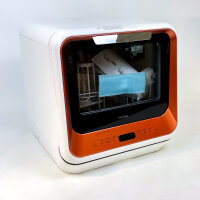 MEDION DWT20 Mini Dishwasher 860W, 2 place settings, 6 programs, delayed start, freestanding, bronze, no water connection required