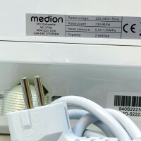 MEDION DWT20 Mini Dishwasher 860W, 2 place settings, 6 programs, delayed start, freestanding, bronze, no water connection required