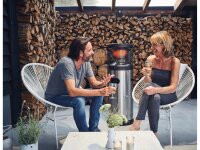 Enders Polo 2.0 Terrassenheizer 1,20 m, 6 kW, Edelstahl, mobiler Heizstrahler für Außenbereiche