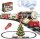 Remote-controlled electric train with steam, lights, sound, 4 carriages, 14 tracks, toy for children 4-8 years, Christmas tree decoration