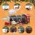 Remote-controlled electric train with steam, lights, sound, 4 carriages, 14 tracks, toy for children 4-8 years, Christmas tree decoration
