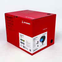 Atomic Savor Visor Stereo Skihelm Schwarz, Größe L (59-63 cm), integriertes Visier, Stereo-Audiofunktion