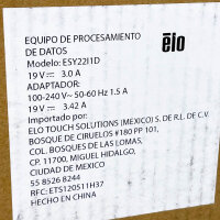 ELO Touch Solution I-Serie 4.0 E390263 21,5" Touchscreen-Monitor Full HD 1920x1080 16:9 14 ms Reaktionszeit