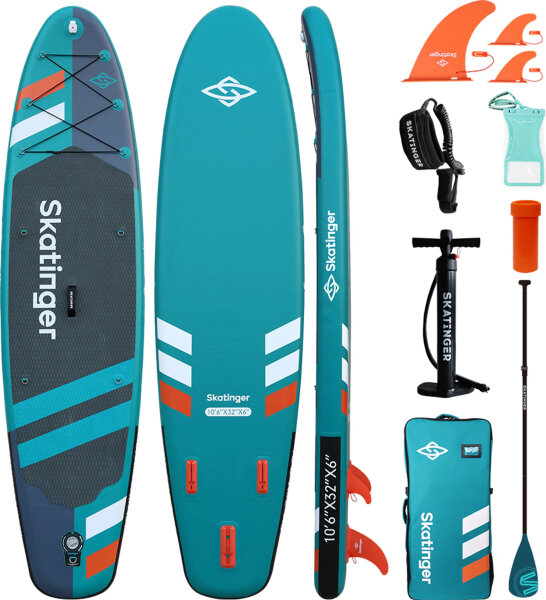 SUP Skater Jade 320x81x15 cm 106 Stand-Up Paddle Board robust, stable, ideal for beginners