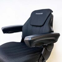 PROBOSS AS3520 luftgefedertes Sitzmodell mit verstellbaren Comfort Plus Armlehnen, Unterseite mit Kratzern