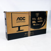 AOC Q27G4XD 27" Gaming Monitor, WQHD, 180Hz, Fast IPS, 0.5ms, Adaptive Sync, HDR400, G-Sync, höhenverstellbar, HDMI/DP, Schwarz