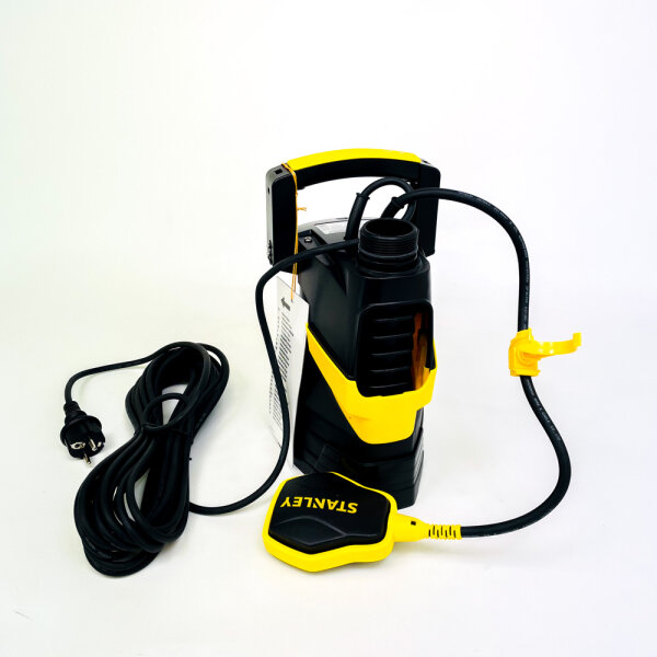 Stanley SXUP400PCE submersible pump for clear water, 400W, 9000 l/h flow rate, 8 m delivery head, model A51766, multicolor