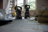 Stanley SXUP400PCE submersible pump for clear water, 400W, 9000 l/h flow rate, 8 m delivery head, model A51766, multicolor