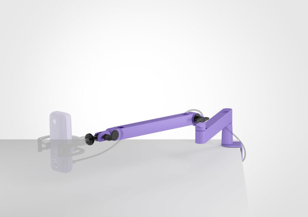 Elgato Wave Mic Arm LP Wild Lavender, microphone arm, flexible positioning, stable mount, space-saving