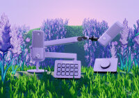 Elgato Wave Mic Arm LP Wild Lavender, microphone arm, flexible positioning, stable mount, space-saving