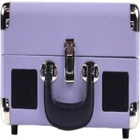 PRIXTON VC400 Turntable with Bluetooth, Encoding, FM Radio, USB, 33/45/78 RPM, Integrated Speakers, Violet