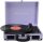 PRIXTON VC400 Turntable with Bluetooth, Encoding, FM Radio, USB, 33/45/78 RPM, Integrated Speakers, Violet