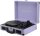 PRIXTON VC400 Turntable with Bluetooth, Encoding, FM Radio, USB, 33/45/78 RPM, Integrated Speakers, Violet