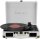 PRIXTON VC400 Turntable with Bluetooth, Encoding, FM Radio, USB, 33/45/78 RPM, White, Integrated Speakers