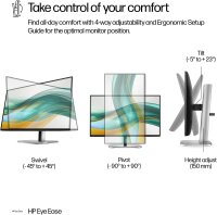 HP Series 5 524pf Pro 23" FHD Monitor 100Hz IPS Höhenverstellbar USB VESA HDMI DisplayPort Matt