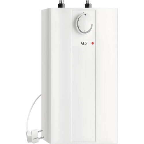 AEG Huz 5 Basic Undercounter Boiler 5 Liter Low Pressure Small Storage Water Heater with Plug