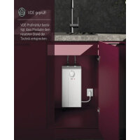 AEG Huz 5 Basic Undercounter Boiler 5 Liter Low Pressure Small Storage Water Heater with Plug