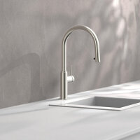 MONDO 80005-ESO Küchenarmatur mit Einhebelmischer, schwenkbarem Auslauf und verchromter Oberfläche