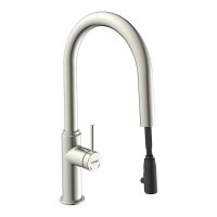 MONDO 80005-ESO Küchenarmatur mit Einhebelmischer, schwenkbarem Auslauf und verchromter Oberfläche