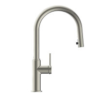 MONDO 80005-ESO Küchenarmatur mit Einhebelmischer, schwenkbarem Auslauf und verchromter Oberfläche