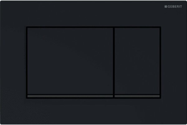Geberit Sigma20 115.883.DW.1 Actuator plate, 1 piece, black, for toilet flushing