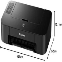 Canon PIXMA TS205 color inkjet printer, DIN A4, 4800x600 dpi, USB, optional XL ink cartridges, black, without original packaging
