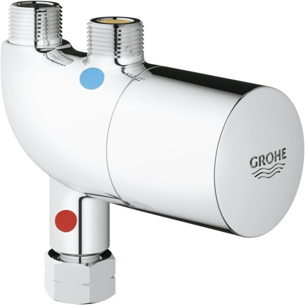 GROHE Grohtherm Micro 34487000 Thermostat für Waschtische, Verbrühschutz, konstante Temperatur, kinder- und seniorenfreundlich, Chromoberfläche